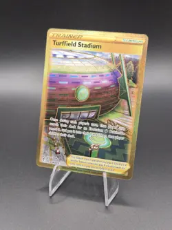 Pokemon TCG Turffield Stadium Evolving Skies Holo Card 234/203 Secret Rare - Image 1