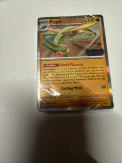 Flygon Phantasmal Flames Stamped 016 Build and Battle Promo Pokemon Card Sealed - Image 1