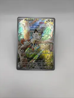 Pokemon TCG Meowth Illustration Rare Holo Card Me02 EN 106/094 70 HP - Image 1