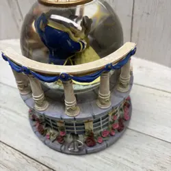 Vintage 1991 Disney Beauty & the Beast Musical Snowglobe Tested WORKs Ex Cond. - Image 5