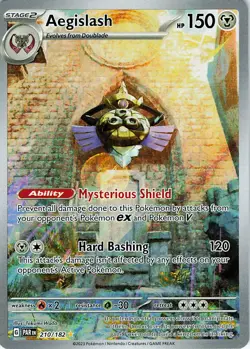 Aegislash Holo Illustration Rare SV04: Paradox Rift 210/182 NM - Image 1