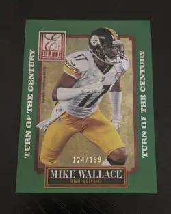 2013 Panini Elite - Mike Wallace #54 Turn of the Century /199 Steelers - Image 1