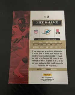 2013 Panini Elite - Mike Wallace #54 Turn of the Century /199 Steelers - Image 2