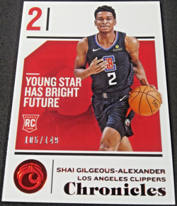 2018-19 Panini Chronicles Rookie /149 Red Foil #89 Shai Gilgeous-Alexander RC SP - Image 2