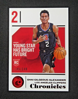 2018-19 Panini Chronicles Rookie /149 Red Foil #89 Shai Gilgeous-Alexander RC SP - Image 5