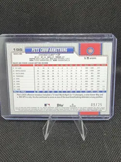 🔥 2026 Topps Series 1 Pete Crow-Armstrong Orange Rainbow Foil /25 Cubs - Image 2
