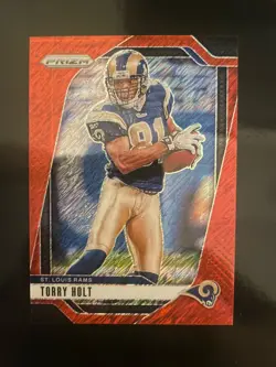 Torry Holt 2024 Panini Prizm Red Shimmer FOTL /35 Rams WR Legend - Image 1