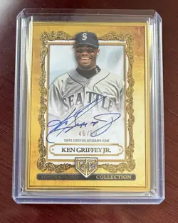2025 Topps Gilded Collection Ken Griffey Jr. Gallery of Gold Framed Auto 46 50 - Image 1