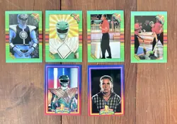 1994 Mighty Morphin Power Rangers Green & White Ranger Trading Card Tommy Lot - Image 1