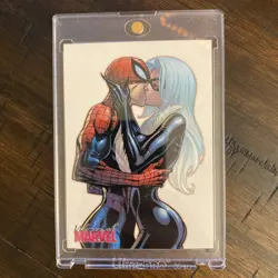 2013 Women Of Marvel Series 2 Black Cat & Spider-man Embrace E29 Rittenhouse - Image 1