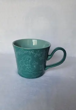 Disney Store Snow White Princess Coffee Mug Teal Green - Image 1