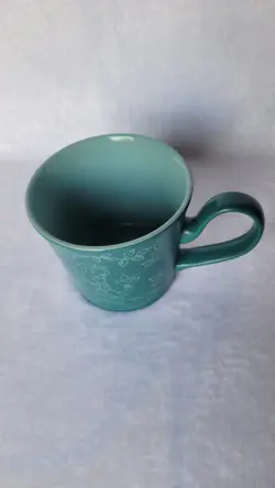 Disney Store Snow White Princess Coffee Mug Teal Green - Image 2