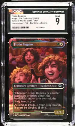 FRODO BAGGINS Promotional Prerelease Foil CGC 9 MTG Lord of the Rings - Image 1