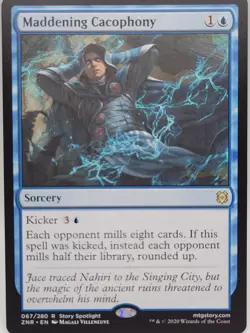 Maddening Cacophony ZNR MTG NM Rare Mill Sorcery Zendikar Rising - Image 1