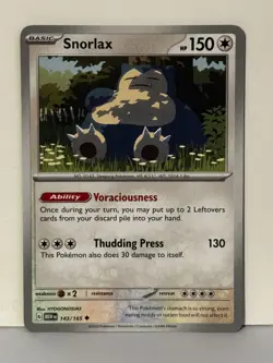 Snorlax 143/165 SV: Scarlet & Violet 151 NM Pokemon Fast Shipping - Image 1