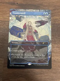 Counterspell X1 Mtg Secret Lair Nm Foil Borderless 2497 - Image 1