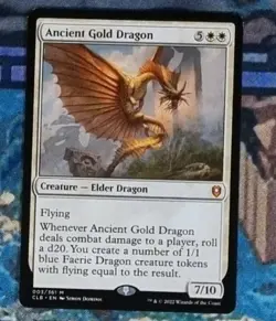 MTG - Ancient Gold Dragon CLB Commander Legends Baldur's magic the gathering NM - Image 1