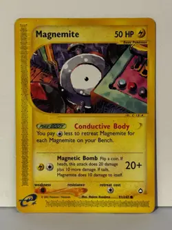 Magnemite (91) 091/147 Aquapolis LP Pokemon Fast Shipping - Image 1