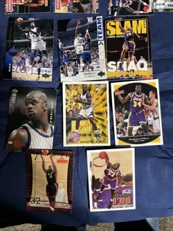 Lot 28 Shaquille O’Neal Cards Lakers Magic Inserts HOF NBA Shaq Collection - Image 4