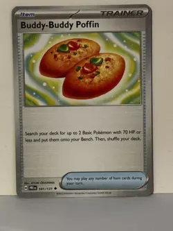 Buddy-Buddy Poffin 101/131 SV: Prismatic Evolutions NM Pokemon Fast Shipping - Image 1