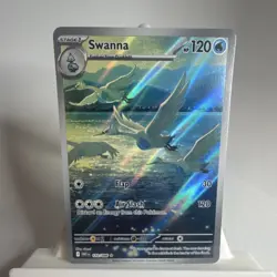 🔥Pokemon TCG Swanna 110/086 Illustration Rare Full Art Holo White Flare NM🔥 - Image 1