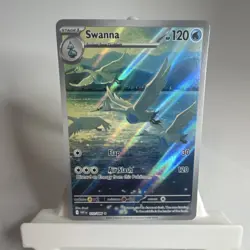 🔥Pokemon TCG Swanna 110/086 Illustration Rare Full Art Holo White Flare NM🔥 - Image 2