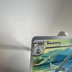 🔥Pokemon TCG Swanna 110/086 Illustration Rare Full Art Holo White Flare NM🔥 - Image 3