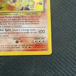 Pokemon TCG Charizard Base Set Holo Rare 4/102 1999 English Card - Image 4