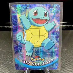 Squirtle #07 1999 Topps Pokemon tv animation series Vending prism MINT - Image 1