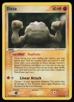 DITTO 62/113 COMMON DELTA SPECIES POKEMON MP - Image 1