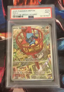 Pokemon Riolu 010 - Black Star Promo - MEV .- PSA 9 Mint - Image 1