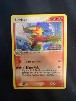Pokemon Blaziken Reverse Holo 20/110 EX Holon Phantoms Stamped 2006 - Image 1