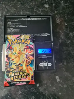 Pokemon TCG Ascended Heroes Heavy 22.73g Sealed Booster Pack - Image 1