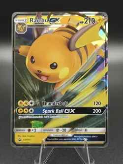 Raichu GX SM213 Sm Holo - Pokemon TCG - NM - Image 1