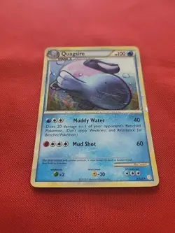 Pokemon: Quagsire Holo #9/123 Heartgold & Soulsilver Holo Rare 2010 - HP - E98 - Image 3