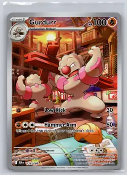 Gurdurr 126/086 Holo Illustration Rare Black Bolt Pokemon Near Mint - Image 1