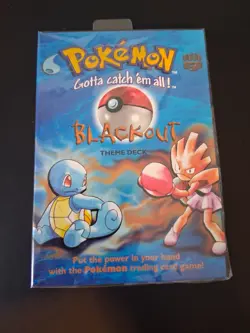 1999 Pokemon Blackout Theme Deck Sealed WTOC Factory Sealed Box - Image 1