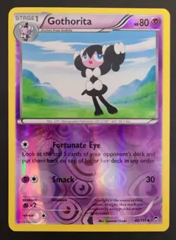 Pokemon GOTHORITA 40/111 Reverse Holo Furious Fists - Light Play 🍒 - Image 4