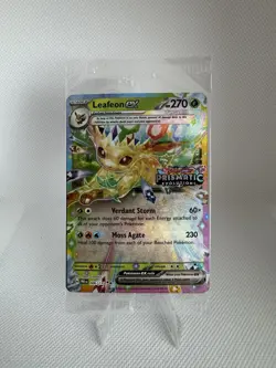 Leafeon Ex 006/131 Prismatic Evolutions Stamped Promo Sealed Pokemon TCG - Image 1