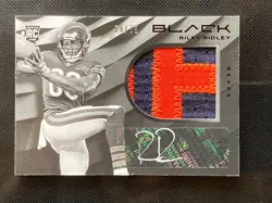 2019 Panini Black Riley Ridley #/ 75 RPA Rookie Patch Auto No. 118 Chicago Bears - Image 1