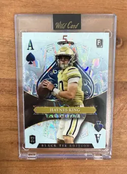 Haynes King 2026 Wild Card 5 Card Draw Black Tie Ace Rookie 2/2 - Image 1