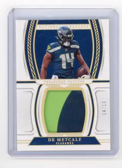 2023 Panini National Treasures Treasured Patches DK Metcalf #TPA-DKM 04/10 Patch - Image 1
