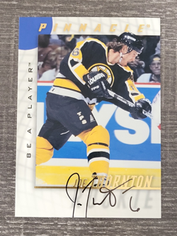 1997-98 Pinnacle Be A Player Autographs Joe Thornton #232 On Card Auto Bruins - Image 1