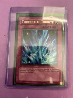Torrential Tribute LON-025 1st Edition Yu-Gi-Oh! Holo Trap Card NM - Image 1