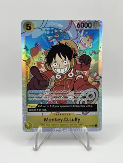 One Piece CCG Monkey.D.Luffy OP07-109 SR - ERROR CARD English - PACK FRESH MINT - Image 1
