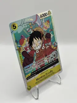 One Piece CCG Monkey.D.Luffy OP07-109 SR - ERROR CARD English - PACK FRESH MINT - Image 3