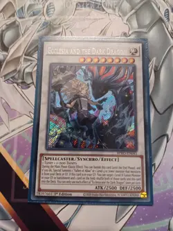 YUGIOH Ecclesia and the Dark Dragon (BPRO-EN041) Secret Rare 1st Edition NM - Image 1
