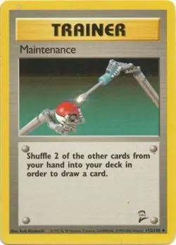 Heavily Played, English Pokemon Regular Maintenance - 112/130 - Uncommon - Unlim - Image 1
