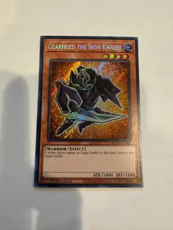 yugioh gearfried the iron knight secret rare chibi blmm-en004 blmm - Image 1