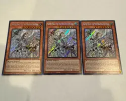 yugioh master peace, the true dracoslaying king secret rare 3x blmm-en127 blmm - Image 1